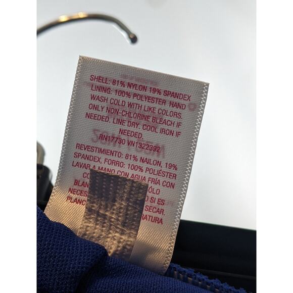 Ribbed Cheeky Bikini Bottom Plus Xhilaration Blue 20W/22W Swimsuit Beach Pool - Picture 4 of 6